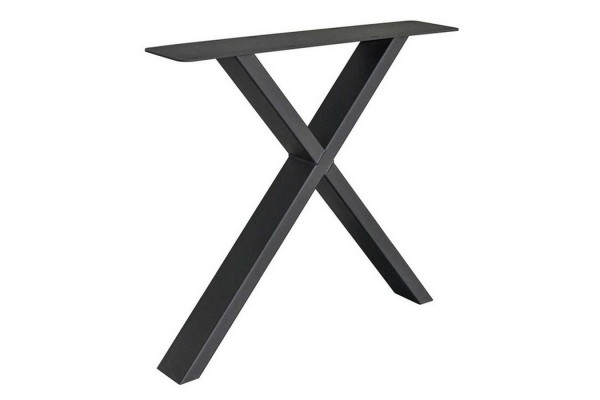 Tischgestell X Metall schwarz 2er Set
