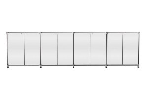 Sideboard System 180 weiß B 291 cm