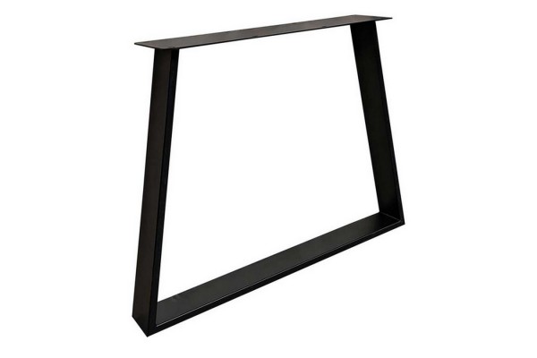 Tischgestell Trapez Metall schwarz 2er Set