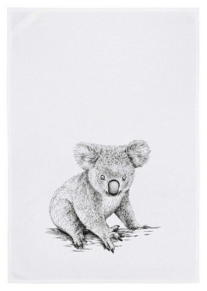 Geschirrtuch Koala grau