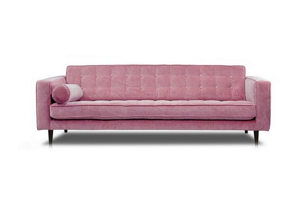 Sofa Olyvia 3 Sitzer Stoff pink 215_67_90 cm